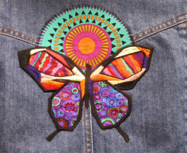 detail from customised jacket