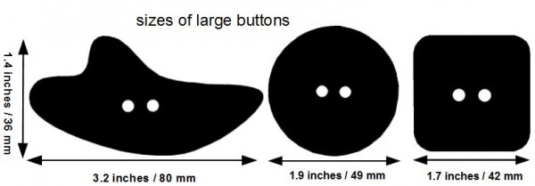 size of large buttons