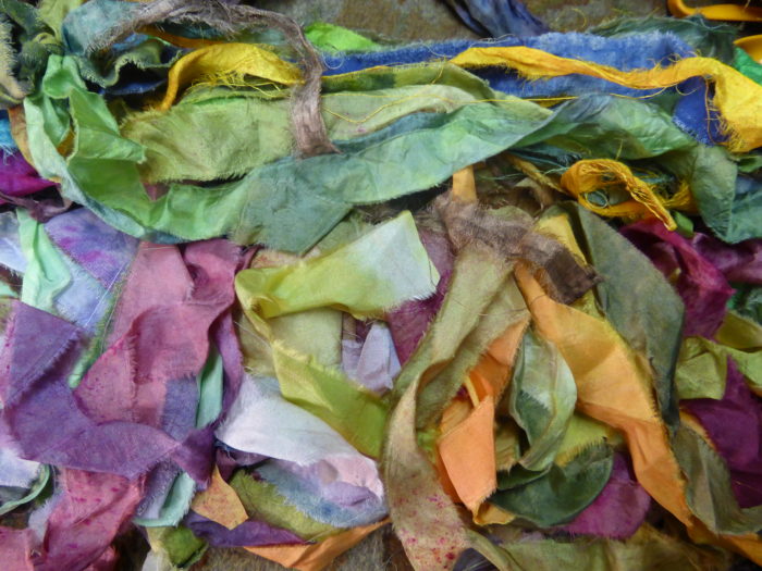 Hope Jacare hand dyed silk ribbons